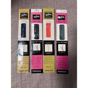 Vintage‎ Talon Magic-Zip Zippers Lot of 4  Sewing Notions Craft Supplies NOS